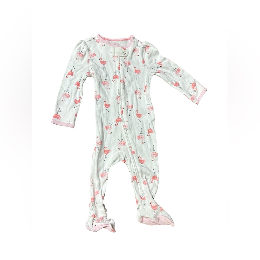 Cloud Island Bodysuit NWT Sz 6-9M Cotton inverted Zipper Sleepwear with Mittens